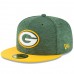 Men's Green Bay Packers New Era Green/Gold 2018 NFL Sideline Home Official 59FIFTY Fitted Hat 3058359
